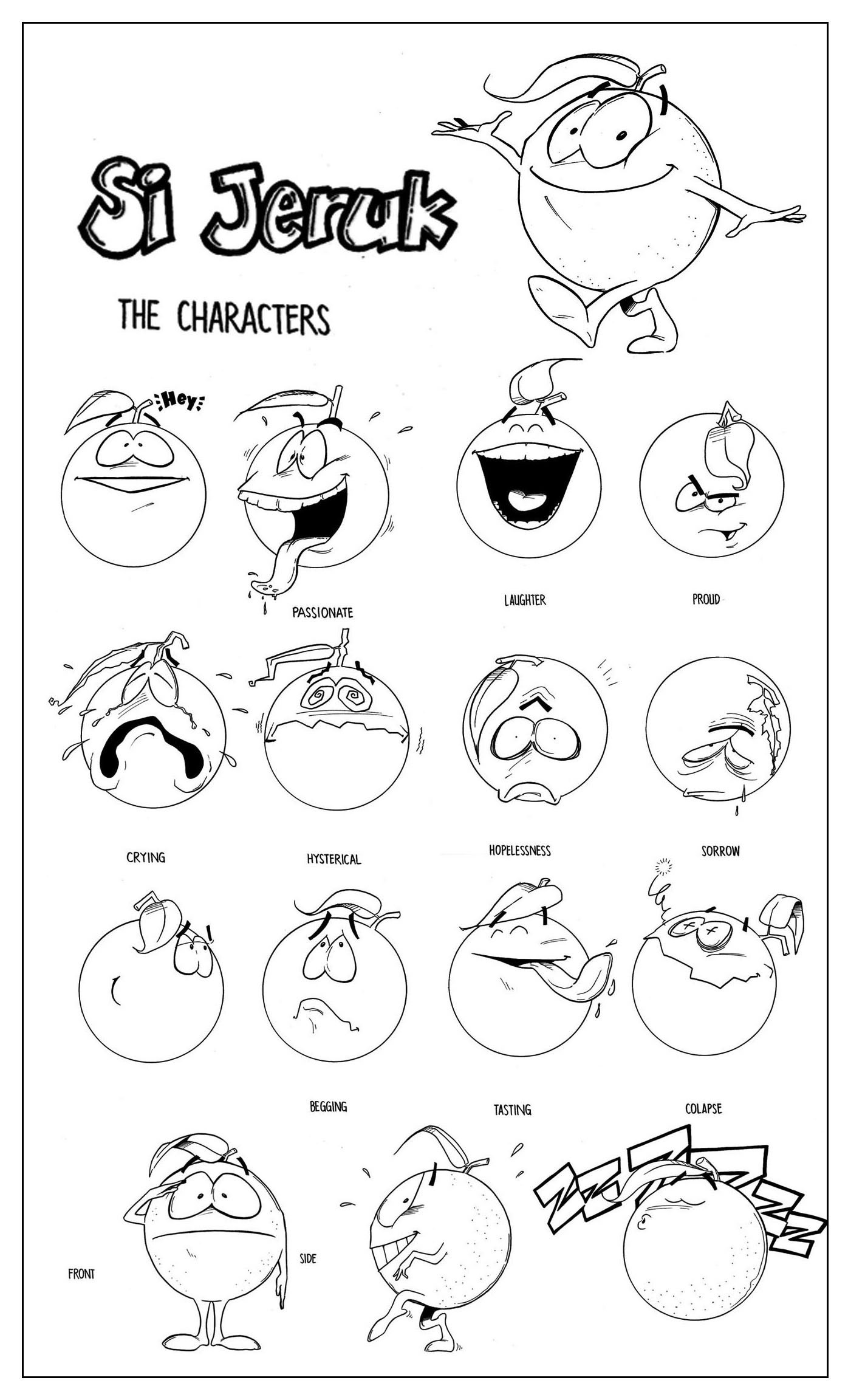 Character Design: Si Jeruk (TVC Nutrisari, 2000)