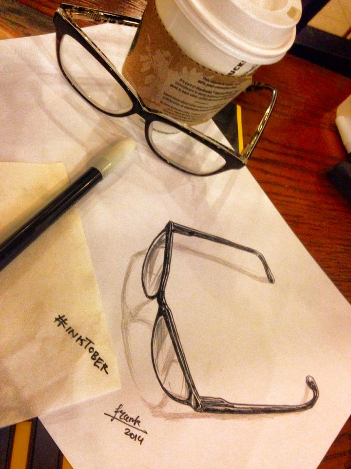#Inktober 2014 [20]: Kacamata.